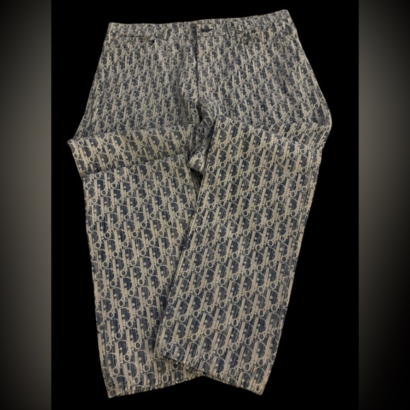 Dior Blue and White Patterned Chinos - Picture 2 of 4